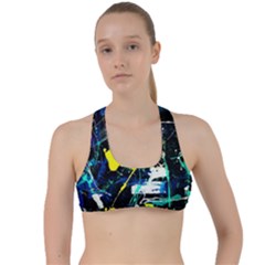 My Brain Reflection 1/2 Criss Cross Racerback Sports Bra