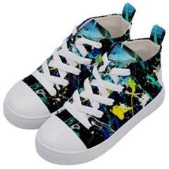 My Brain Reflection 1/2 Kid s Mid-top Canvas Sneakers by bestdesignintheworld