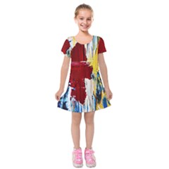 Point Of View #2 Kids  Short Sleeve Velvet Dress
