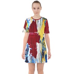 Point Of View #2 Sixties Short Sleeve Mini Dress