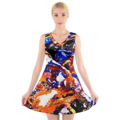 Smashed Butterfly V-neck Sleeveless Dress by bestdesignintheworld