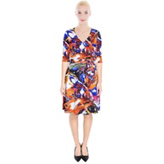 Smashed Butterfly Wrap Up Cocktail Dress