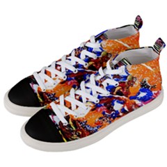 Smashed Butterfly Men s Mid-top Canvas Sneakers