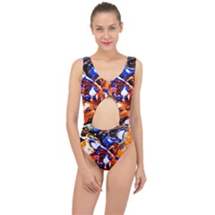 Smashed Butterfly Center Cut Out Swimsuit