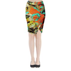 Fragrance Of Kenia 9 Midi Wrap Pencil Skirt