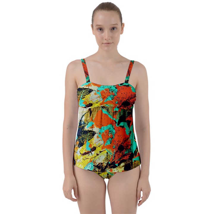 Fragrance Of Kenia 9 Twist Front Tankini Set