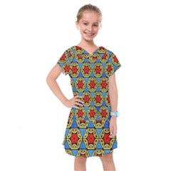  Artwork By Patrick-colorful-43 Kids  Drop Waist Dress by ArtworkByPatrick