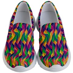 Artwork By Patrick-colorful-44 Kid s Lightweight Slip Ons