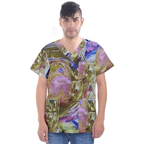 June Gloom 1 Men s V-neck Scrub Top by bestdesignintheworld