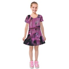 Foundation Of Grammer 3 Kids  Short Sleeve Velvet Dress by bestdesignintheworld