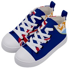 Flag Of Anguilla Kid s Mid-top Canvas Sneakers by abbeyz71