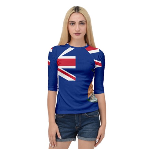 Flag Of Ascension Island Quarter Sleeve Raglan Tee by abbeyz71