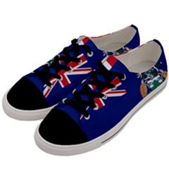 Flag Of Ascension Island Men s Low Top Canvas Sneakers by abbeyz71