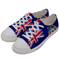 Flag Of Ascension Island Women s Low Top Canvas Sneakers by abbeyz71