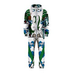 Flag Of Ascension Island Hooded Jumpsuit (kids)