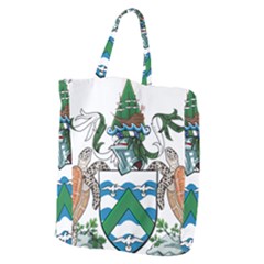 Flag Of Ascension Island Giant Grocery Zipper Tote by abbeyz71