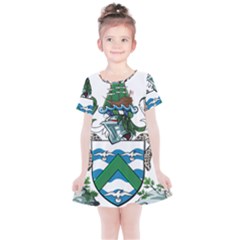 Flag Of Ascension Island Kids  Simple Cotton Dress by abbeyz71