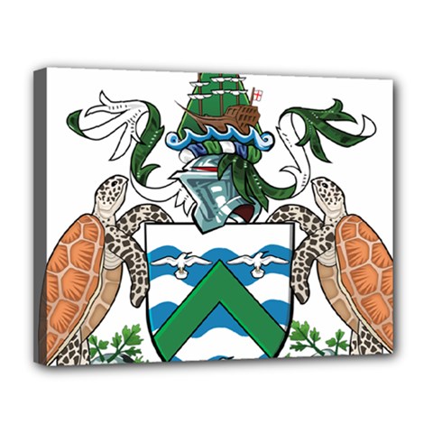Coat Of Arms Of Ascension Island Canvas 14  X 11  by abbeyz71