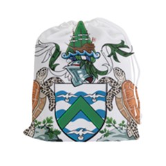 Coat Of Arms Of Ascension Island Drawstring Pouches (xxl)