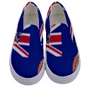 Flag of Ascension Island Kids  Canvas Slip Ons View1