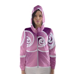 Rose  Hooded Windbreaker (women) by Jylart