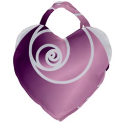 Rose  Giant Heart Shaped Tote by Jylart