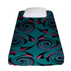 Spirals Fitted Sheet (single Size) by Jylart
