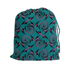 Spirals Drawstring Pouches (xxl) by Jylart