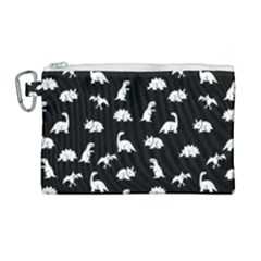 Dinosaurs Pattern Canvas Cosmetic Bag (large) by Valentinaart