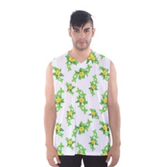 Airy Floral Pattern Men s Basketball Tank Top by dflcprints