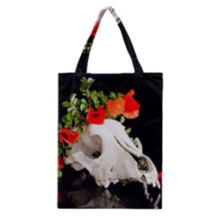 Animal Skull With A Wreath Of Wild Flower Classic Tote Bag by igorsin