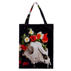 Animal Skull With A Wreath Of Wild Flower Classic Tote Bag by igorsin