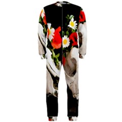 Animal Skull With A Wreath Of Wild Flower Onepiece Jumpsuit (men)  by igorsin