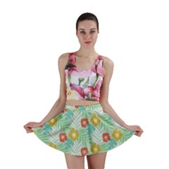 Vintage Floral Summer Pattern Mini Skirt by TastefulDesigns