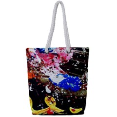 Smashed Butterfly 5 Full Print Rope Handle Tote (small) by bestdesignintheworld