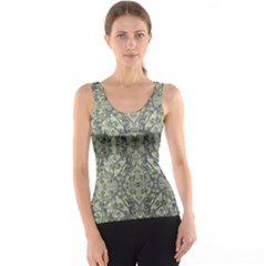 Modern Noveau Floral Collage Pattern Tank Top by dflcprints