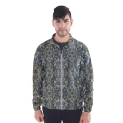 Modern Noveau Floral Collage Pattern Windbreaker (men) by dflcprints