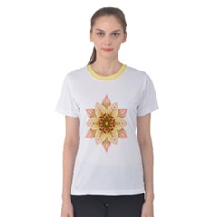 Asiatic Lily Flower Mandala Women s Cotton Tee