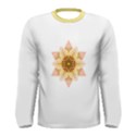 Asiatic Lily Flower Mandala Men s Long Sleeve Tee View1