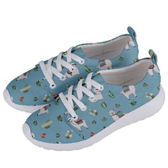 Lama And Cactus Pattern Women s Lightweight Sports Shoes by Valentinaart