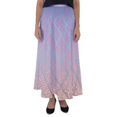 Pink Beige Elephant Skin Flared Maxi Skirt by LoolyElzayat