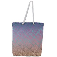 Pink Beige Elephant Skin Full Print Rope Handle Tote (large) by LoolyElzayat