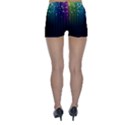 Colorful Space Rainbow Stars Skinny Shorts View2