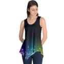 Colorful Space Rainbow Stars Sleeveless Tunic View1