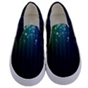 Colorful Space Rainbow Stars Kids  Canvas Slip Ons View1