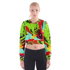 Untitled Island 6 Cropped Sweatshirt by bestdesignintheworld