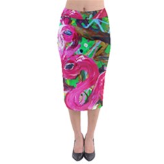 Flamingo   Child Of Dawn 1 Midi Pencil Skirt by bestdesignintheworld