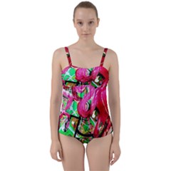 Flamingo   Child Of Dawn 9 Twist Front Tankini Set by bestdesignintheworld