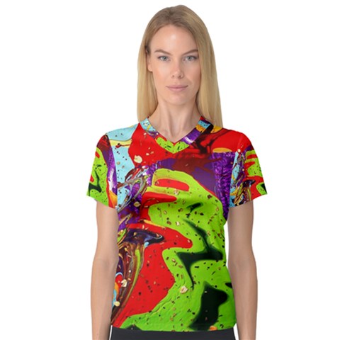 Untitled Island 5 V-neck Sport Mesh Tee by bestdesignintheworld