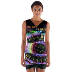 Social Media Rave Leggings Wrap Front Bodycon Dress by TheExistenceOfNeon2018